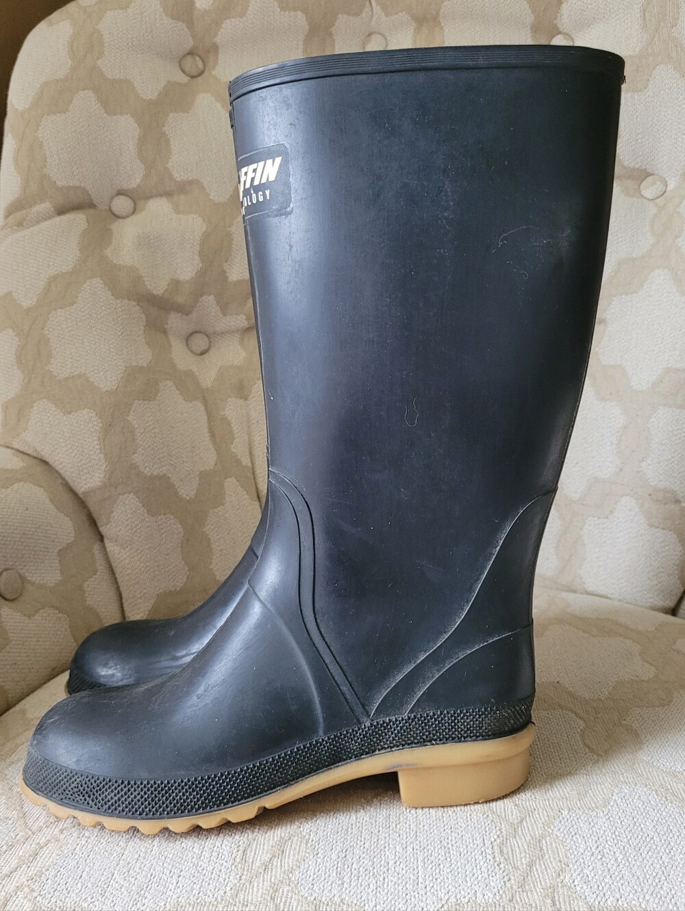 BAFFIN RUBBER RAINBOOTS CSA PROTECTIVE FOOTWEAR BLACK WOMEN'S 6 - Picture 4 of 15
